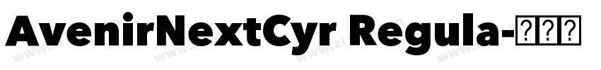 AvenirNextCyr Regula字体转换
